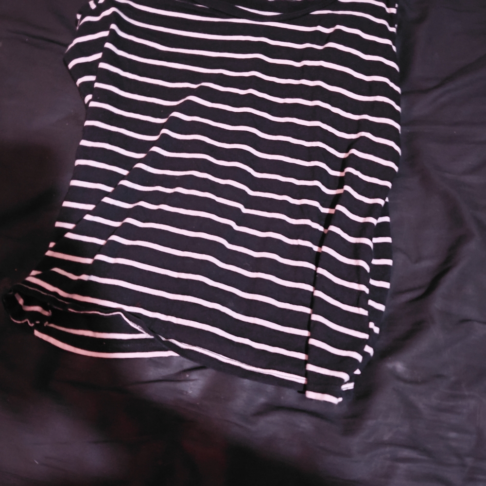 Time and Tru Black and White Mini Skirt